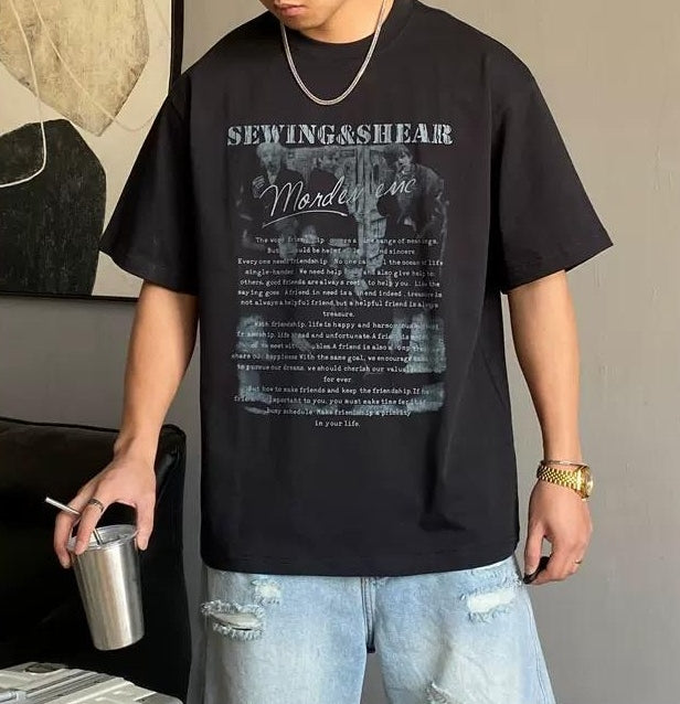 サマー カジュアル ギャングスタ Tシャツ