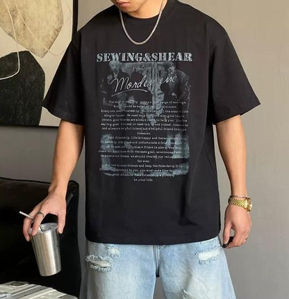 サマー カジュアル ギャングスタ Tシャツ