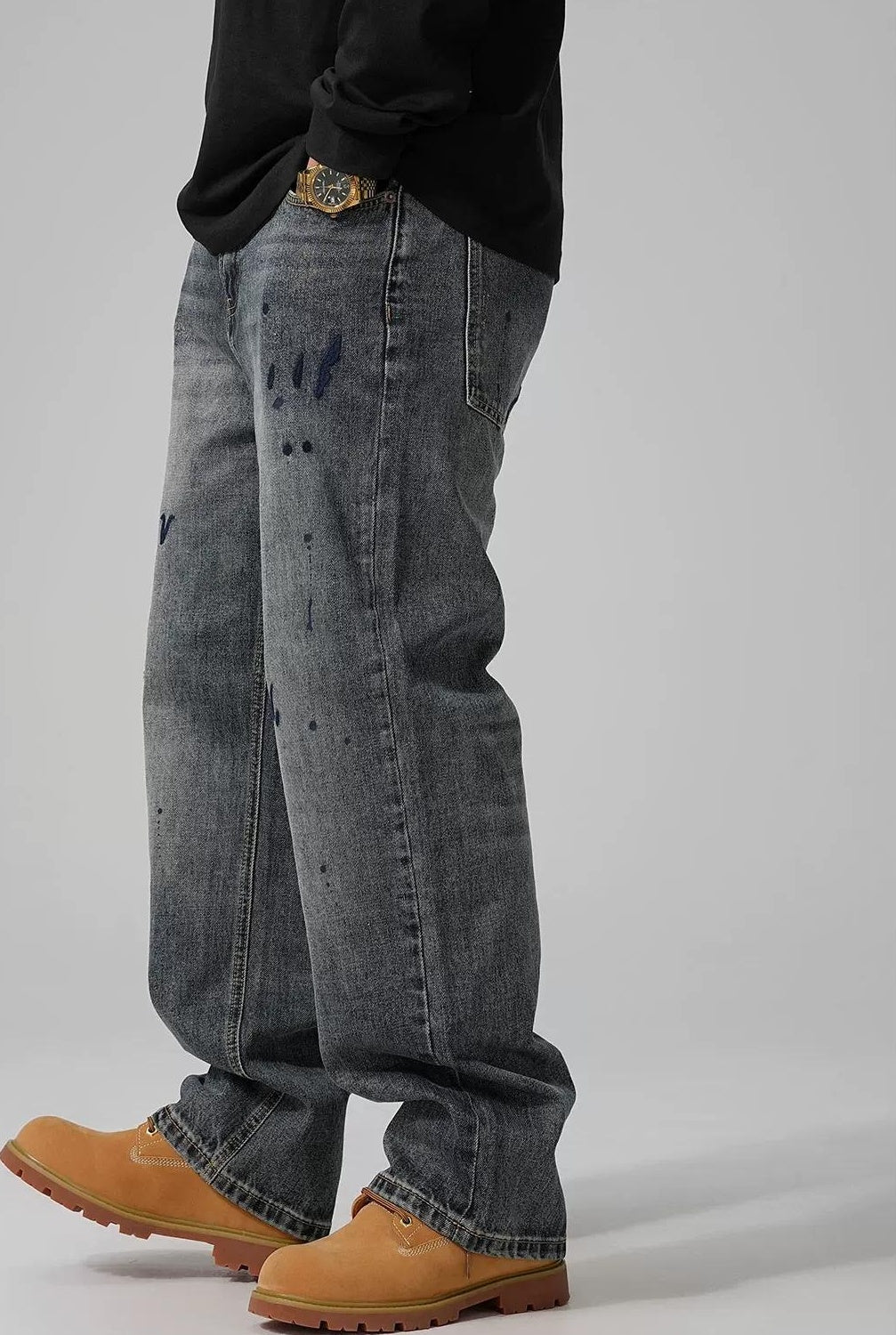 Retro Embroidered Casual Jeans