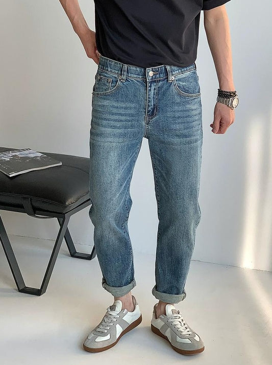 Lang Blue Washed Jeans
