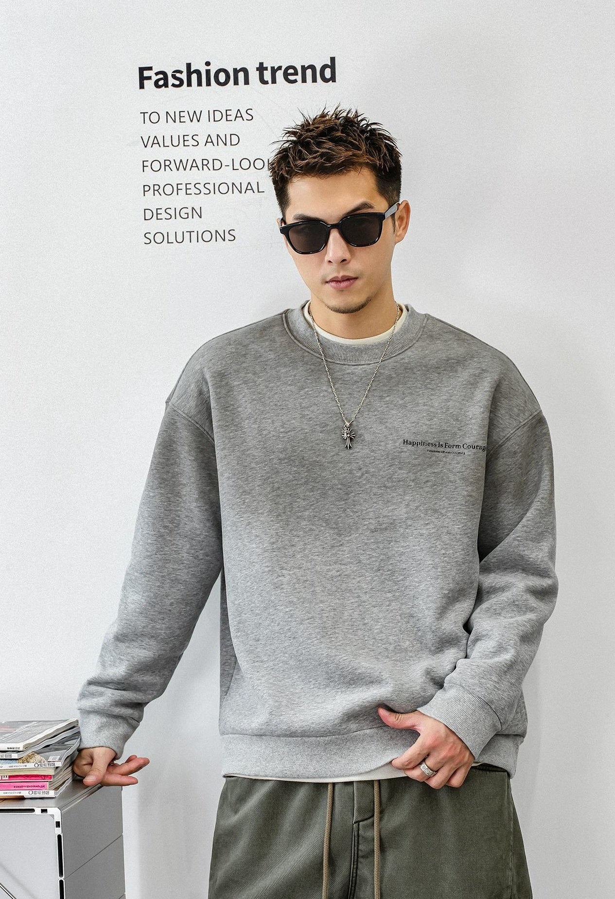 Fleece-lined casual shirt