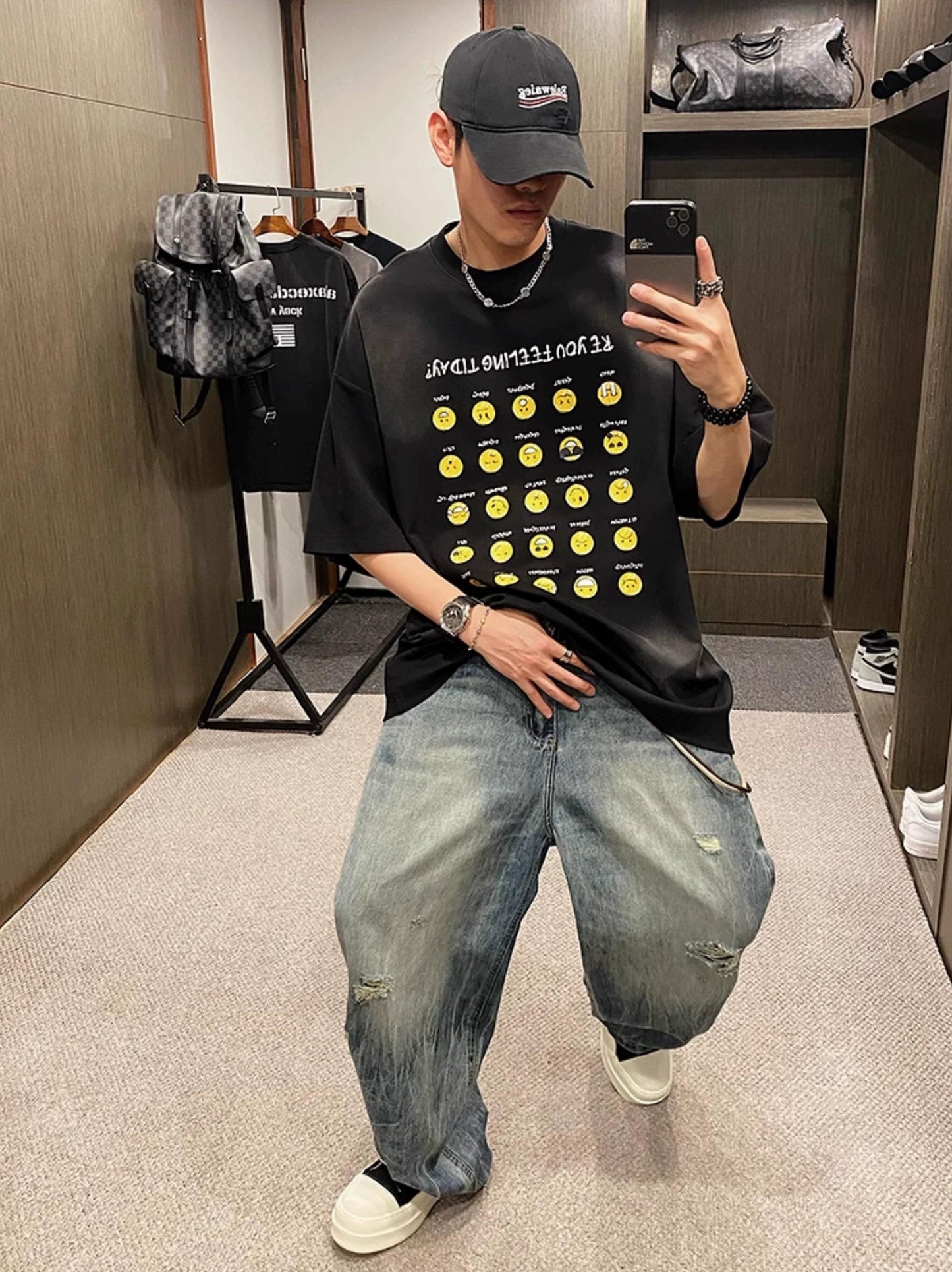 Retro Paris Smiley Tee