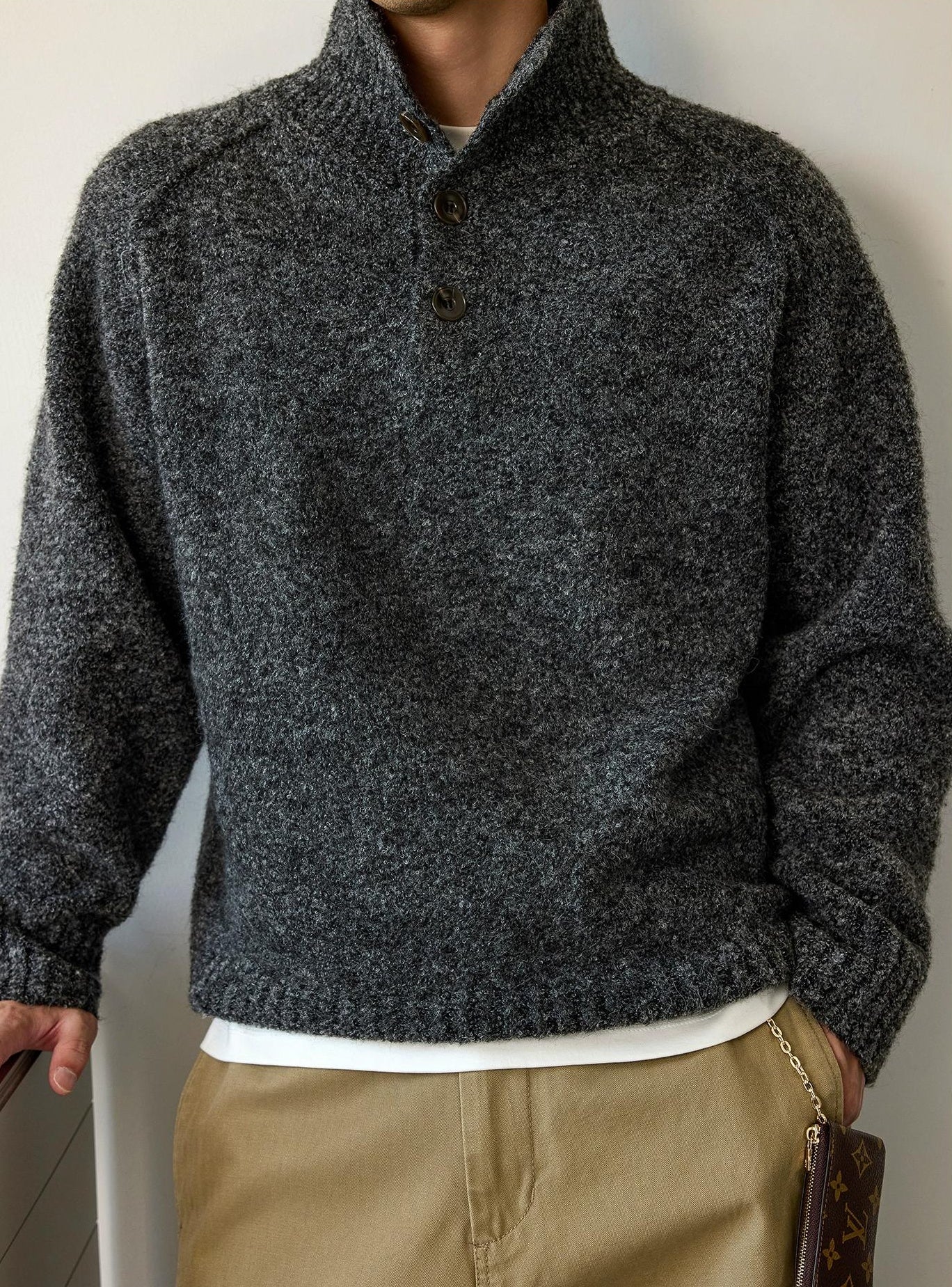 心地よいウールブレンドジャンパー