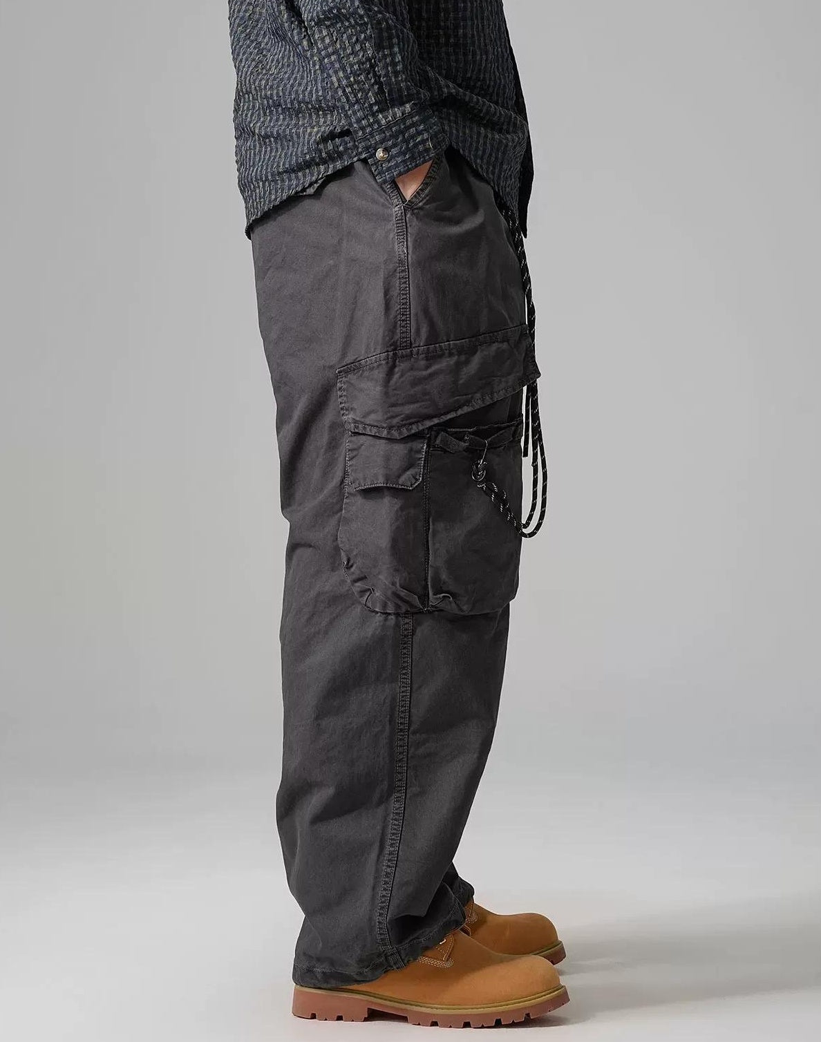 Wide-Leg Work Pants