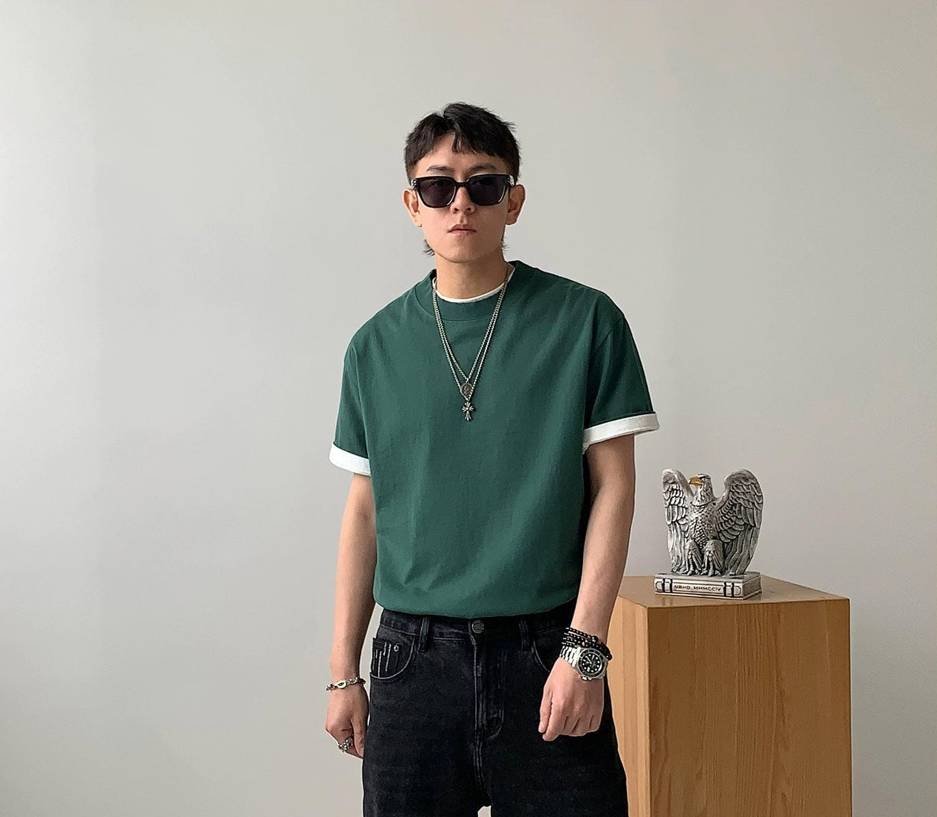 Cotton Casual Short-Sleeve T-Shirt