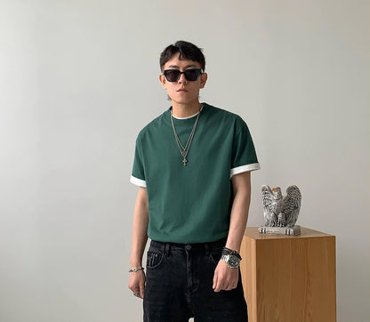 Cotton Casual Short-Sleeve T-Shirt