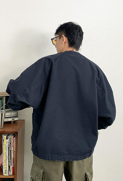 カジュアルデニムローブジャケット