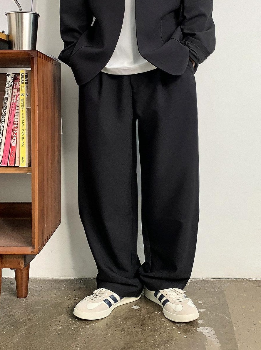 ビッグサイズドレープカジュアルパンツ