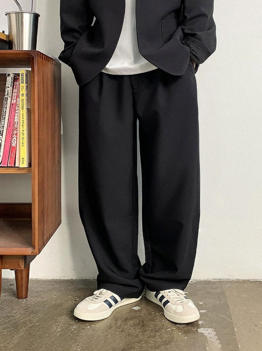 ビッグサイズドレープカジュアルパンツ