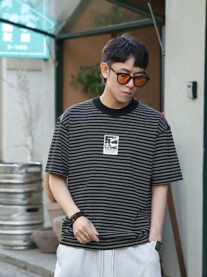 Striped Patchwork T-Shirt