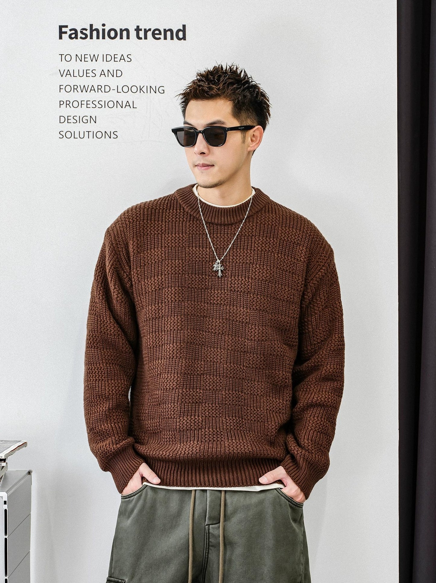 Heavyweight Twist Floral Pullover