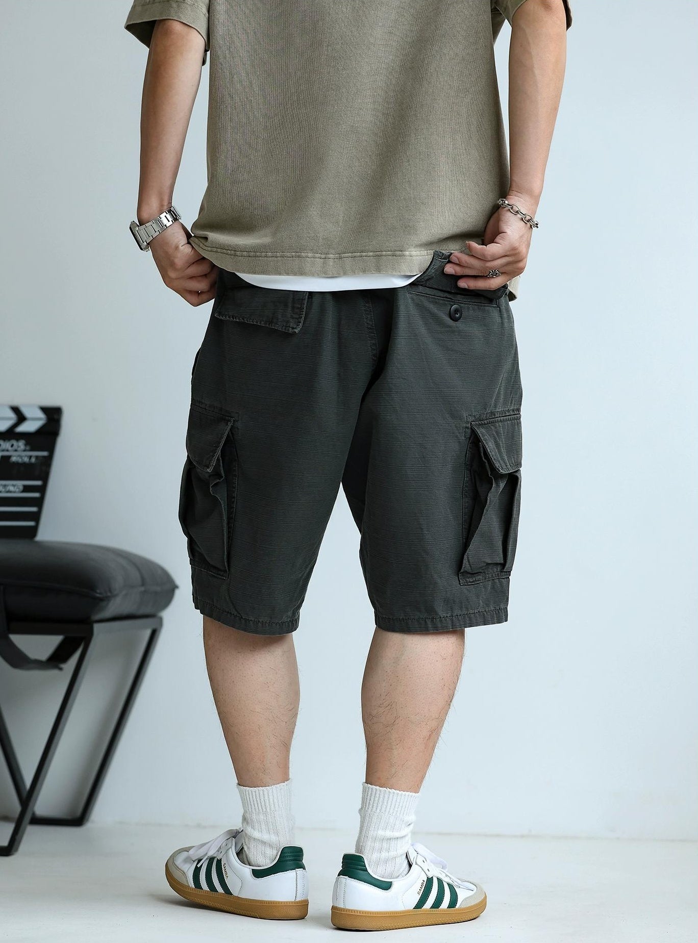 Multi-Pocket Casual Shorts