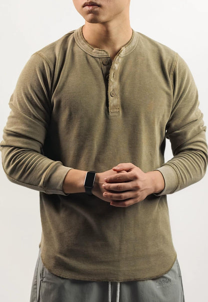 レトロ ワッフルニット ロングスリーブ Tシャツ