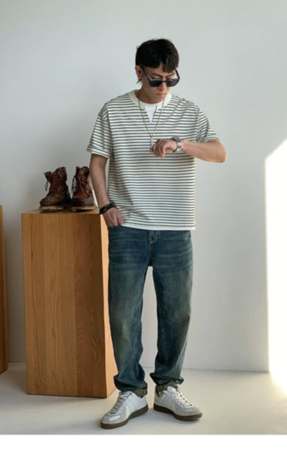 Striped Loose Fit Summer Tee