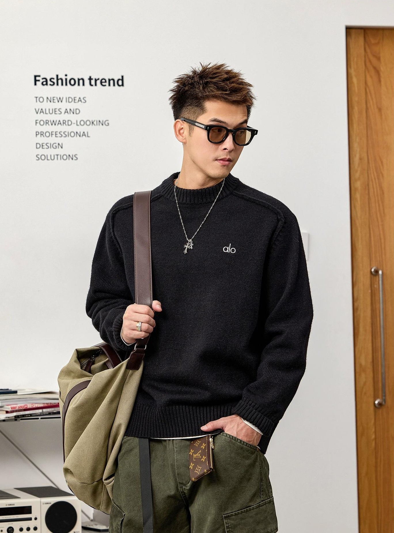 ヘビーウェイトブラックセーターティー