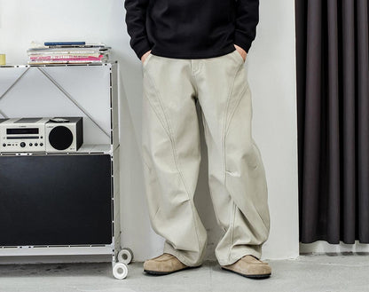 カジュアルストレートパンツ　フォーオータム