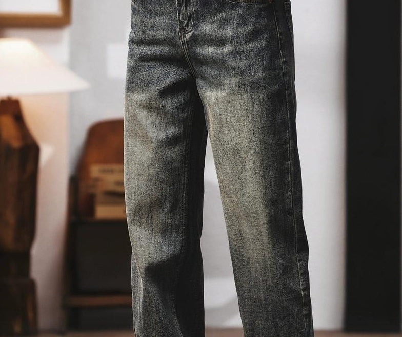 レトロヘビーウェイトワイドジーンズ