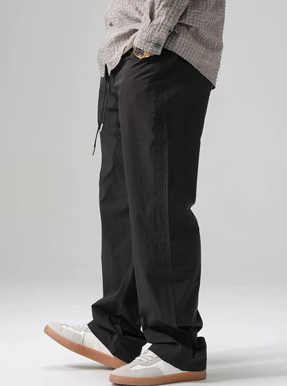 カジュアル ルーズフィット ストレートパンツ