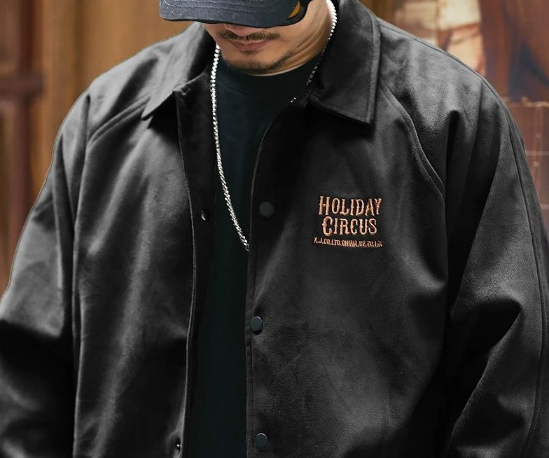 レトロスエードベースボールジャケット