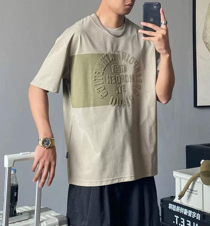 クール ワイルド アルファベットプリントＴシャツ