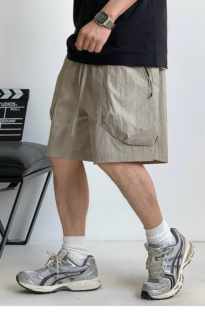 Men's Casual Zipper Shorts