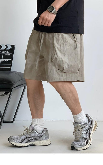 Men's Casual Zipper Shorts
