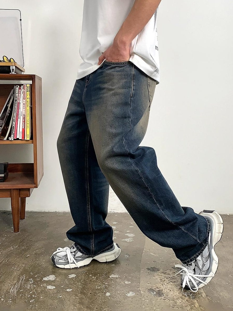 Vintage Blue Loose Jeans