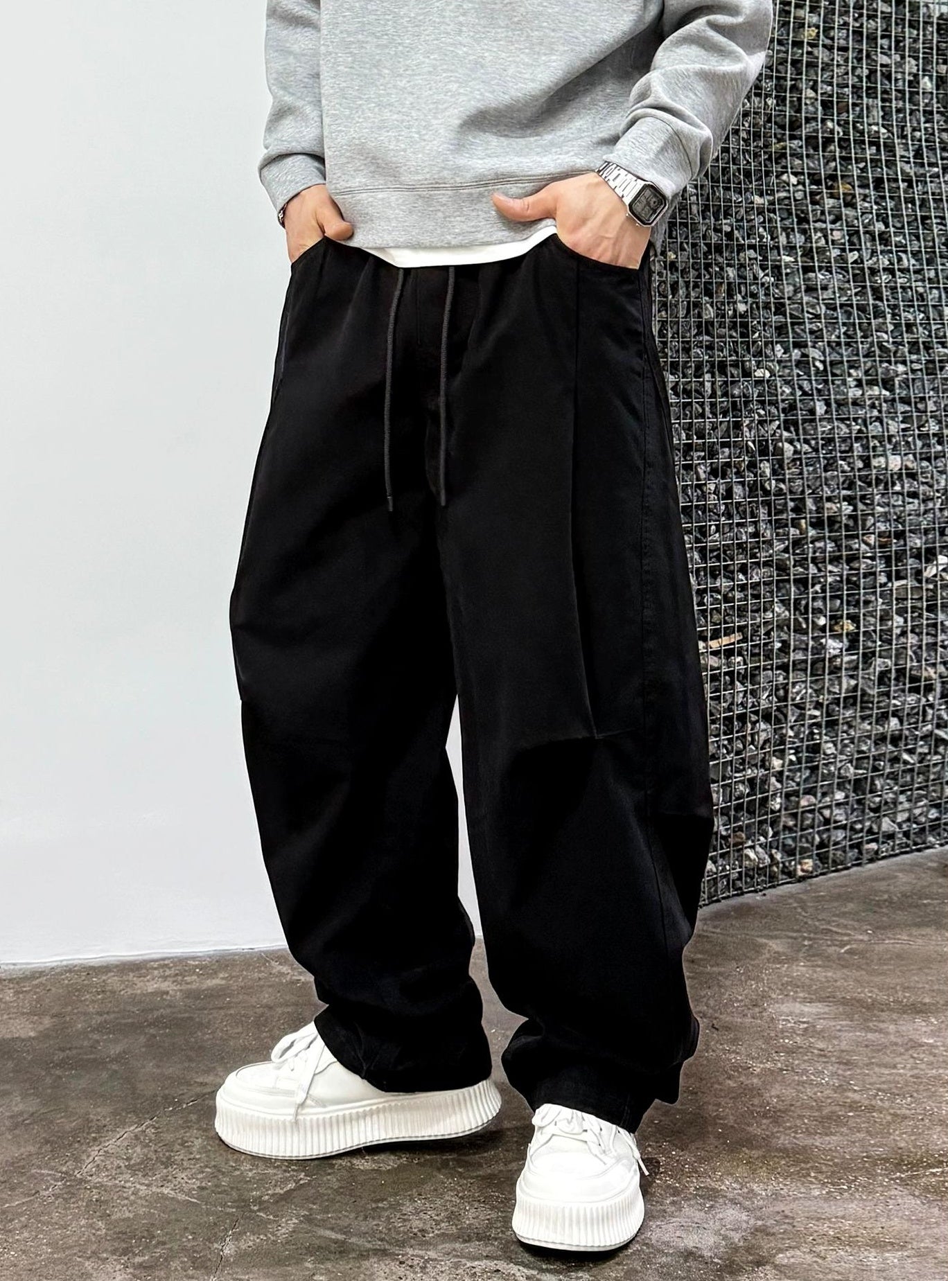 コージープリーツハーレムパンツ