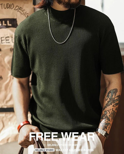 ハーフハイネックニットＴシャツ