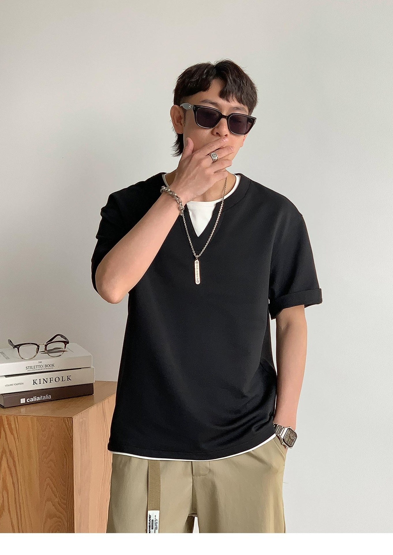 Casual Solid Color T-Shirt