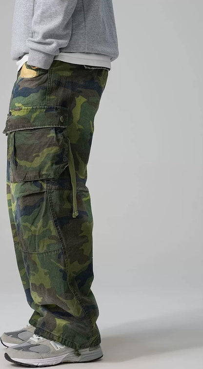 カモフラージュカーゴパンツ