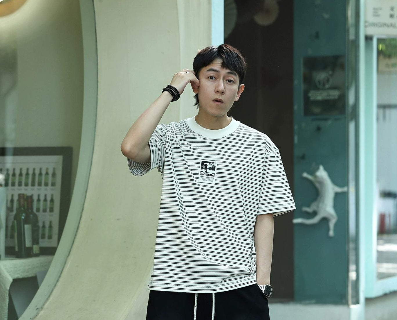 Striped Patchwork T-Shirt