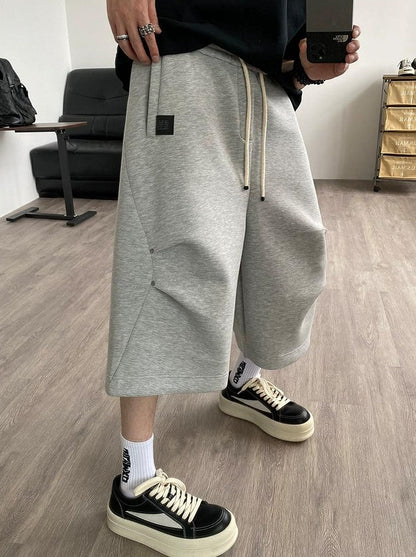 Gray 3D Sports Shorts