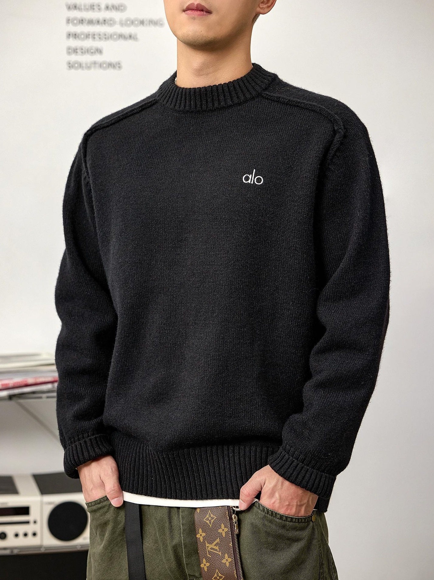 ヘビーウェイトブラックセーターティー