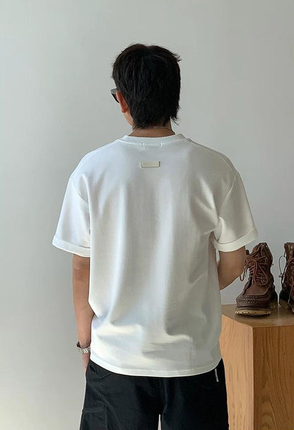 カジュアルソリッドカラーＴシャツ