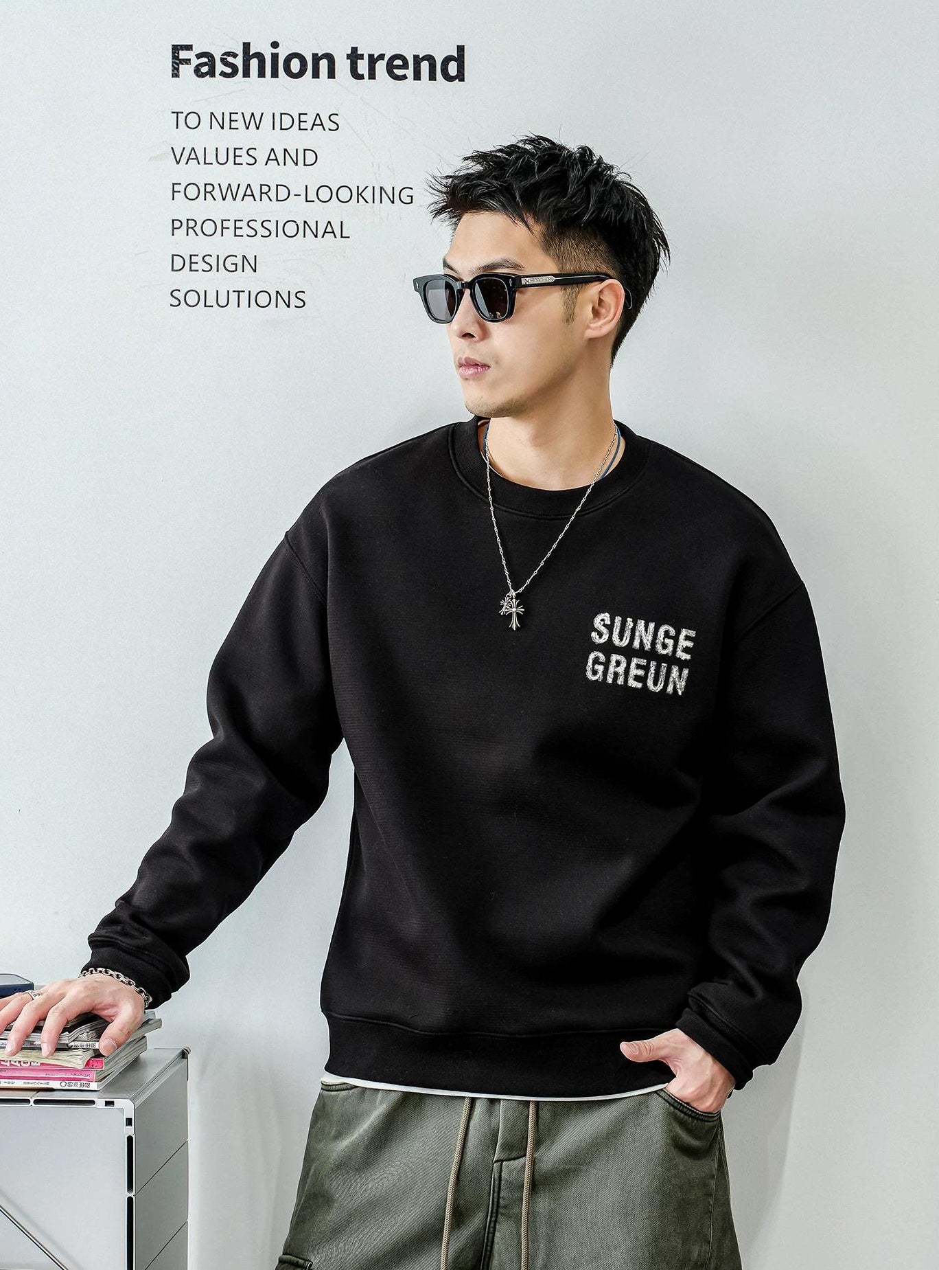 カジュアル フリース セーター トップ