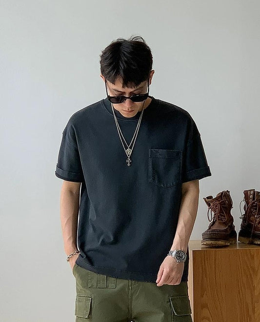 Retro Spliced Pocket Tee