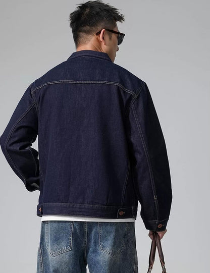 レトロカジュアルデニムジャケット