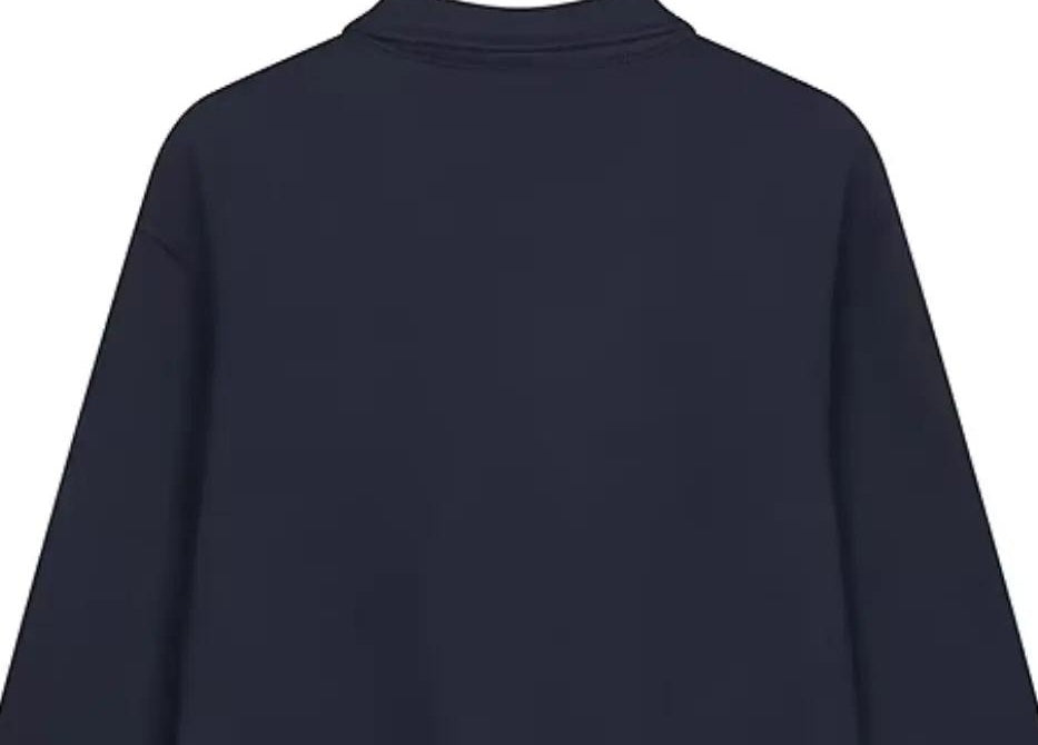 カジュアル ジッパー ポロ スウェットシャツ