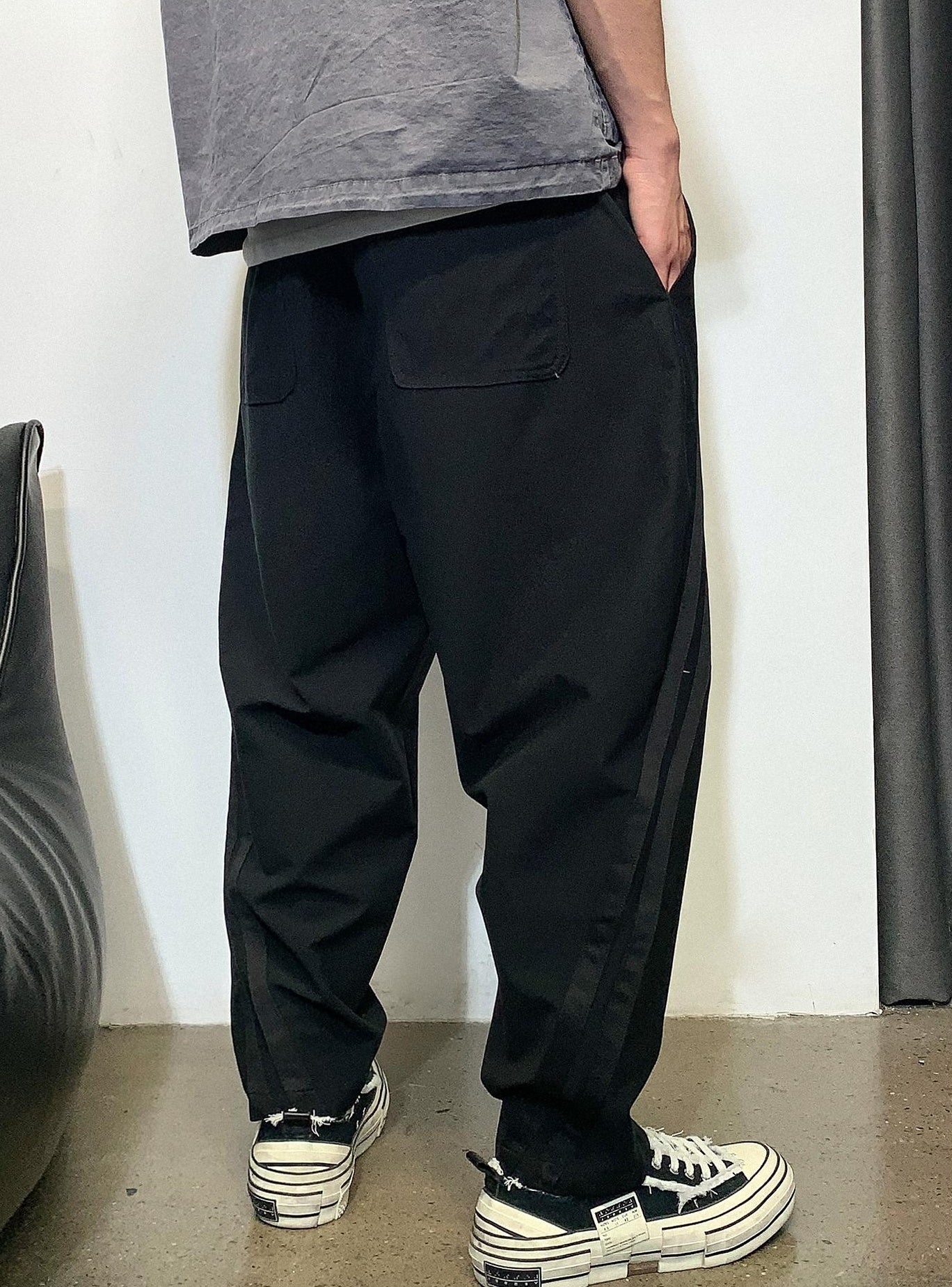 Striped Splicing Casual Pants
