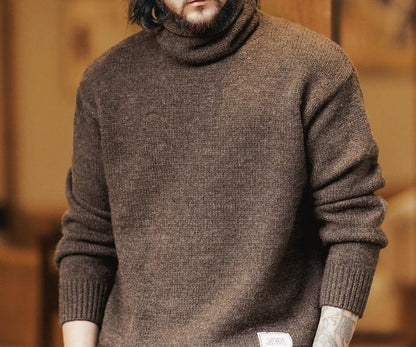 Heavy Knit Turtleneck Sweater