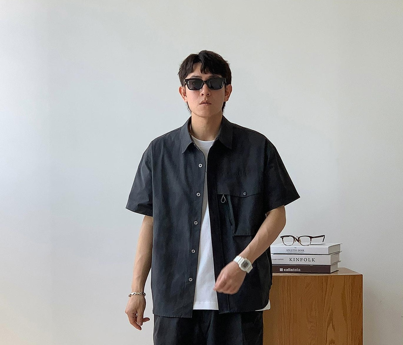 Gray Quick-Dry Casual Shirt