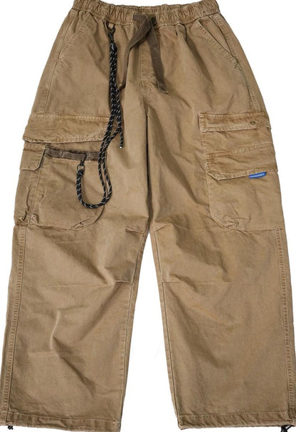 Wide-Leg Work Pants