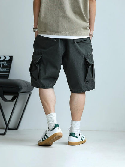 Multi-Pocket Casual Shorts