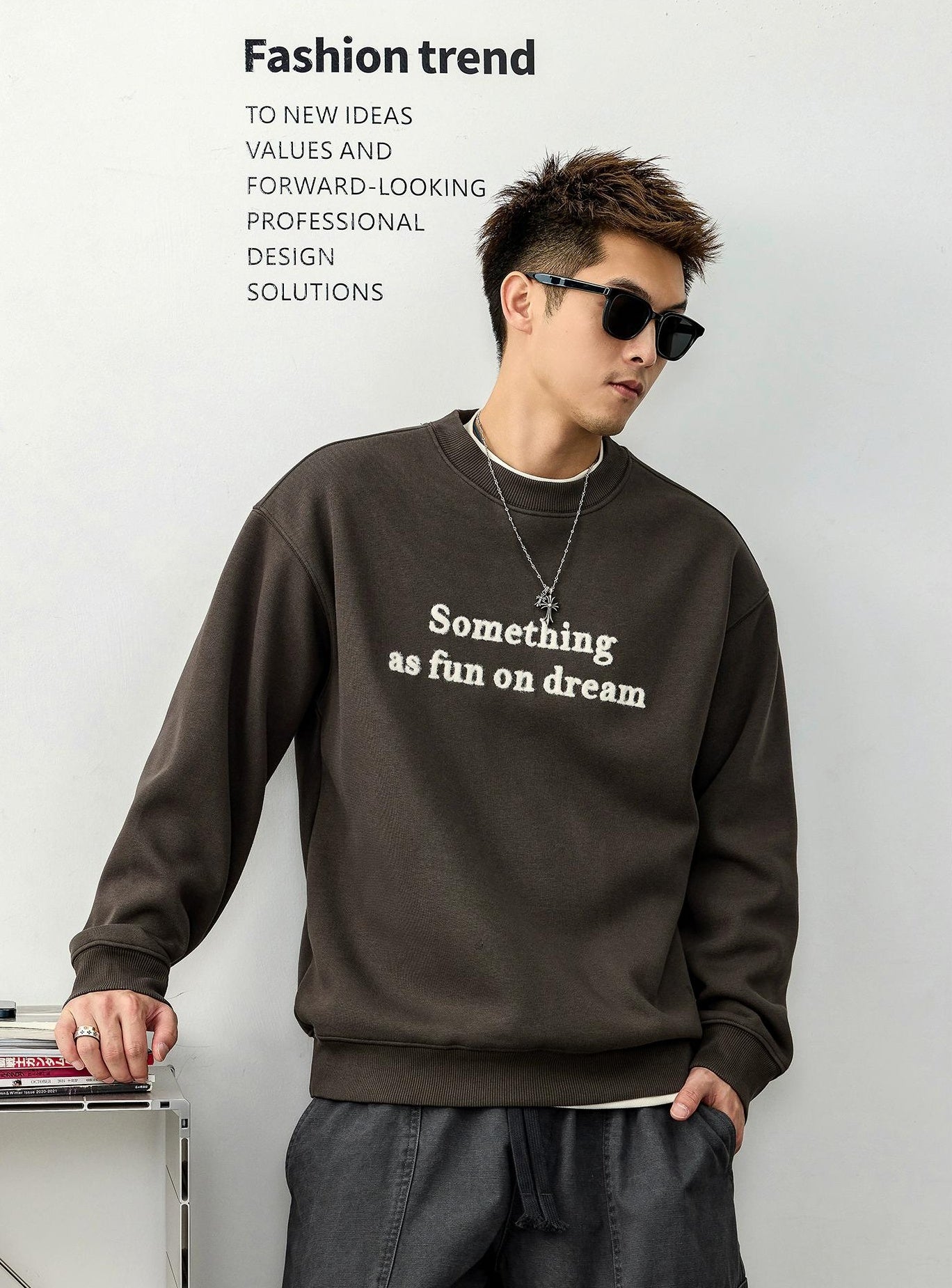 Casual Print Sweater