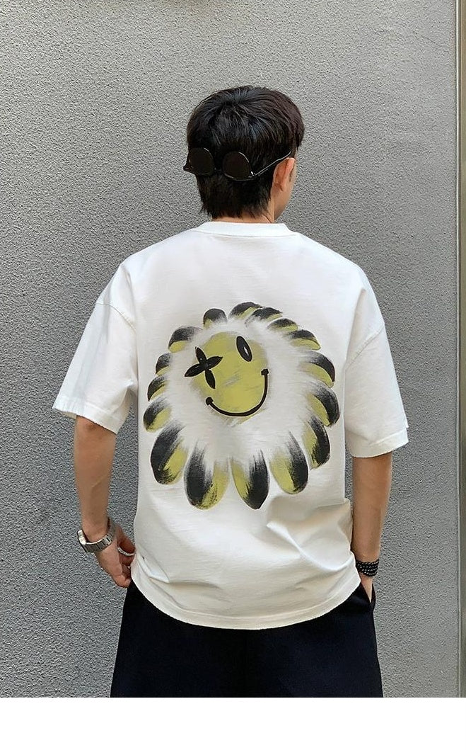Flower Smiley Heavyweight Tee