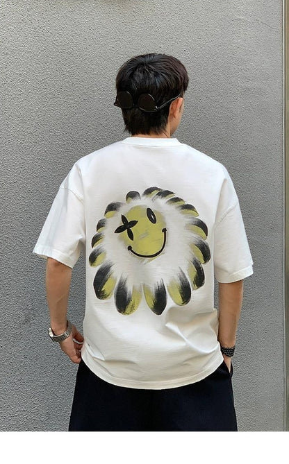Flower Smiley Heavyweight Tee