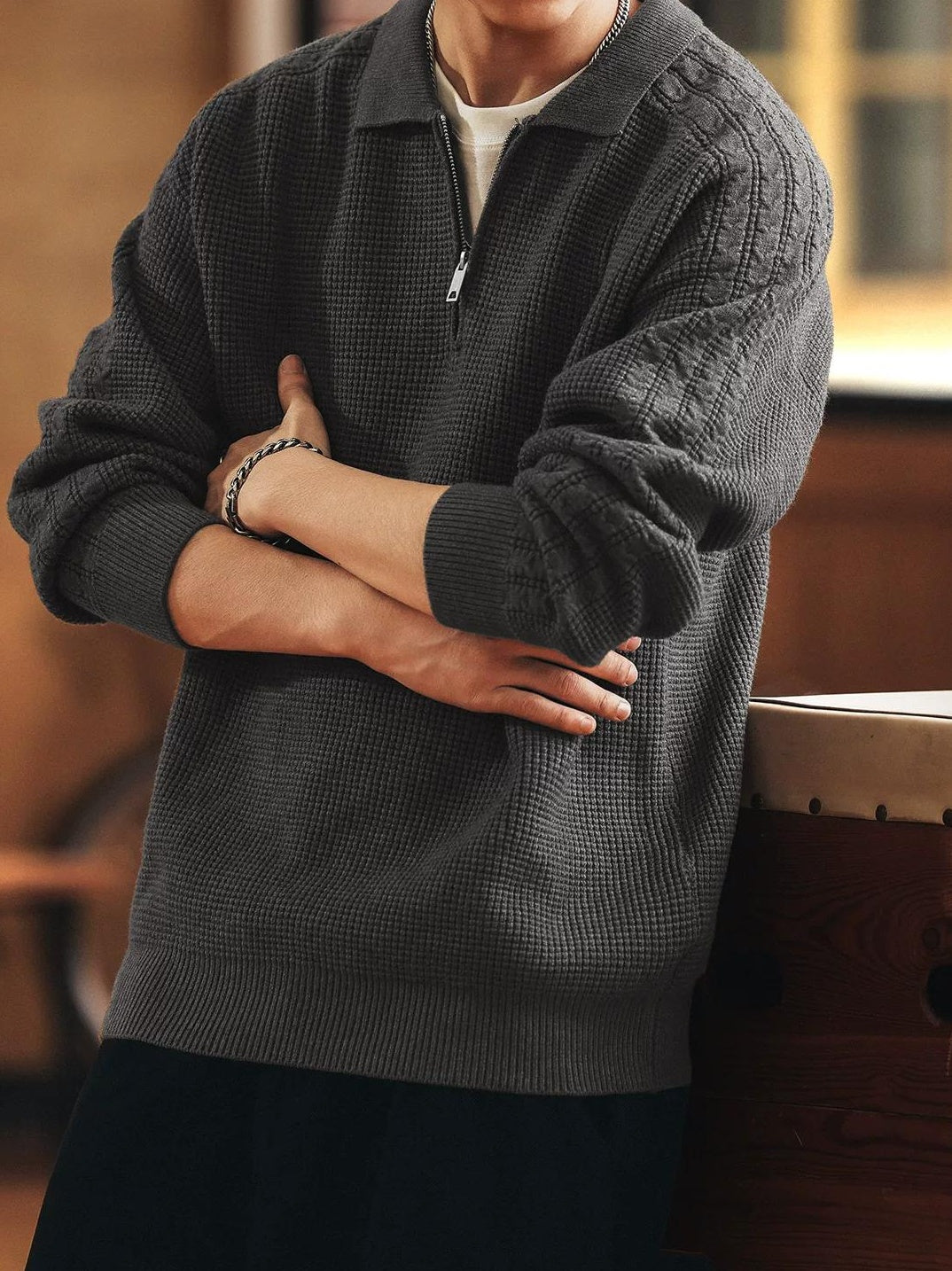 Chill Knit Polo Sweater