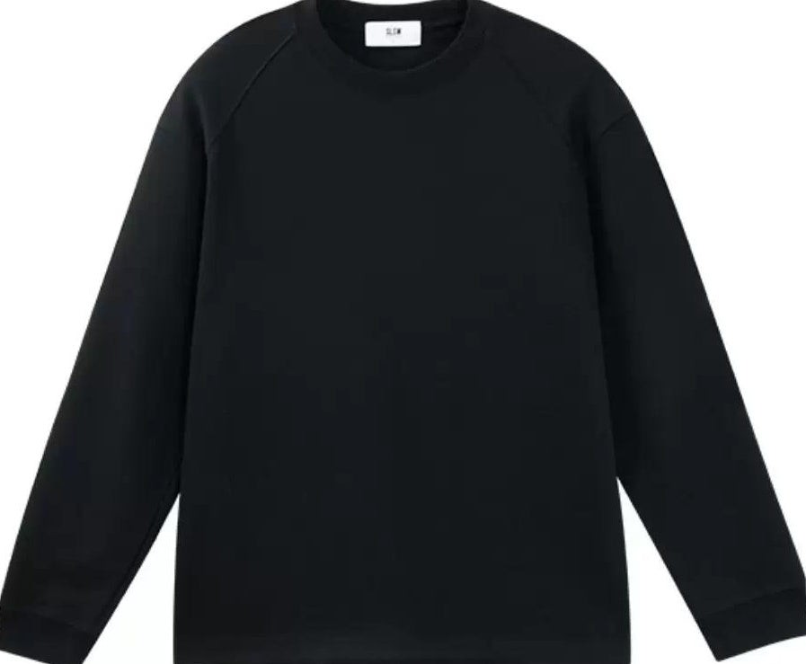 ベーシック ソリッド カラー ロングスリーブ Tシャツ