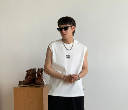 Breathable Cotton Sleeveless Tee